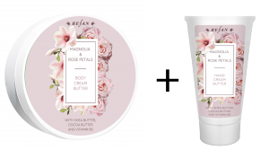 БУТЕР КРЕМ ЗА ТЯЛО MAGNOLIA & ROSE PETALS + КРЕМ ЗА РЪЦЕ ПОДАРЪК